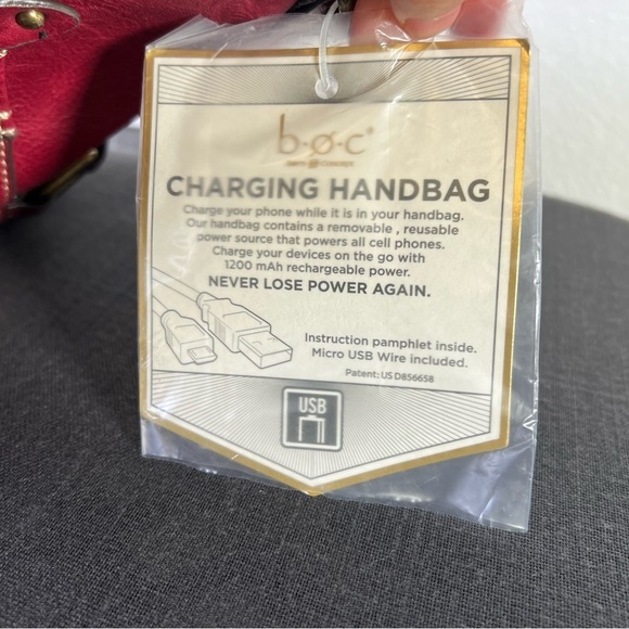 boc Red Crossbody Bag - Picture 6 of 12